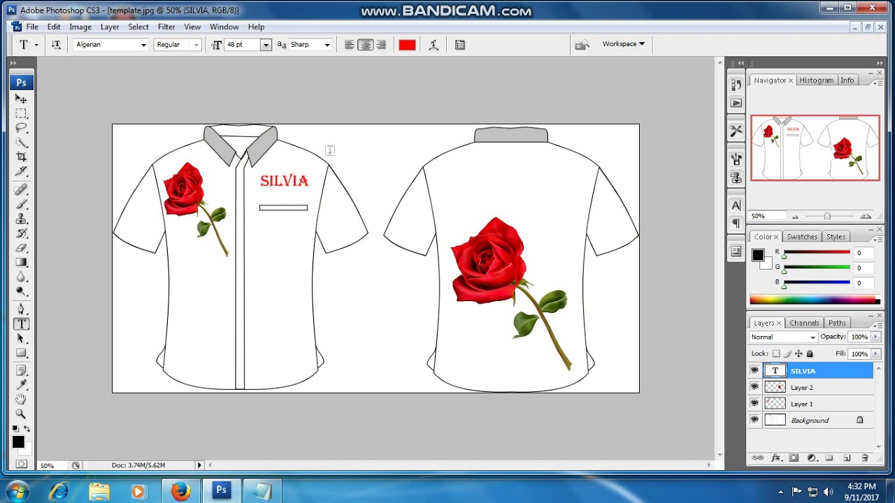 Tutorial Cara Membuat Desain Baju Kaos Menggunakan Adobe Photoshop CS3