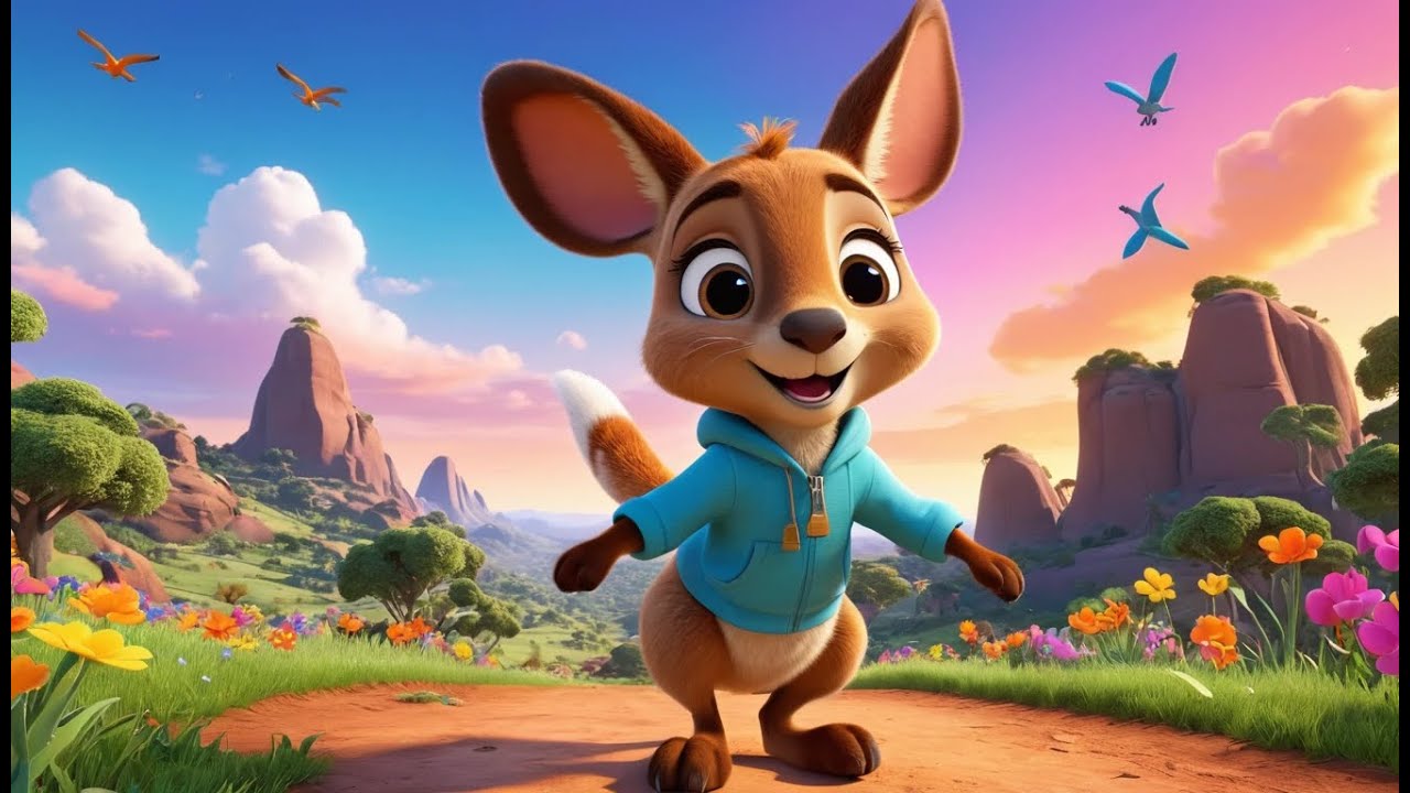 Jump Like a Kangaroo – Action Rhyme | Fun Animal Movement Song for Kids ...