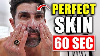 The PERFECT 60 Second Skin Care Routine for Men (CLEAR SKIN FAST)