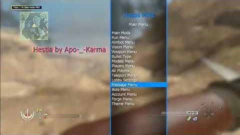 [PS3] [Mw2] [Free] [SPRX] Hestia Mod Menu (All-Client Menu) (UPDATED)