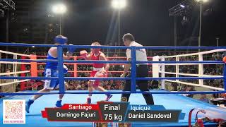 Domingo Fajuri(rojo)(Santiago)VS Daniel Sandoval(azul)(Iquique) final 75 campeonato cavancha 2023