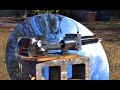 Large stirling engine water cooled parabolic mirror solar power electric generator