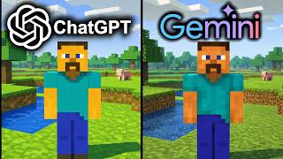 I Forced ChatGPT vs Gemini To Make Minecraft From Scratch