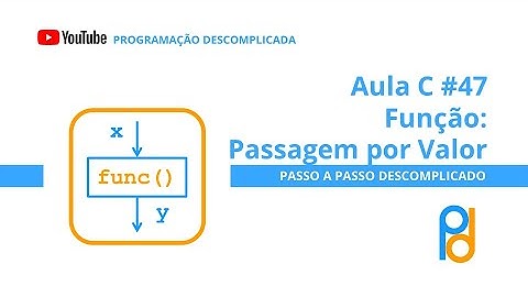 Linguagem C | Aula 47 - Função: Passagem por Valor