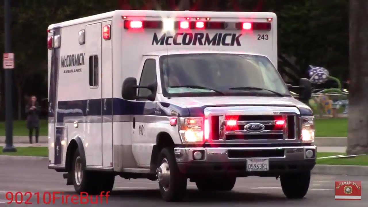 McCormick Ambulance 1901 Responding (EQ2B Siren) - YouTube
