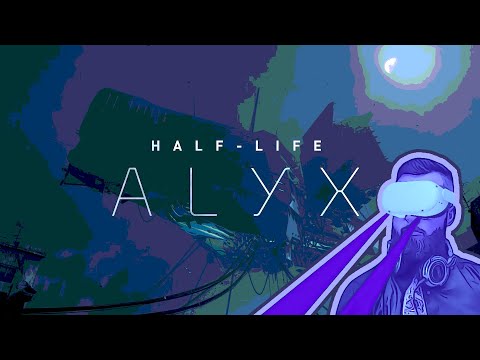 18+|NEON VR Stream Half Life Alyx|Прохождение игры Халф Лайф Аликс в виртуальной реальности в неоне