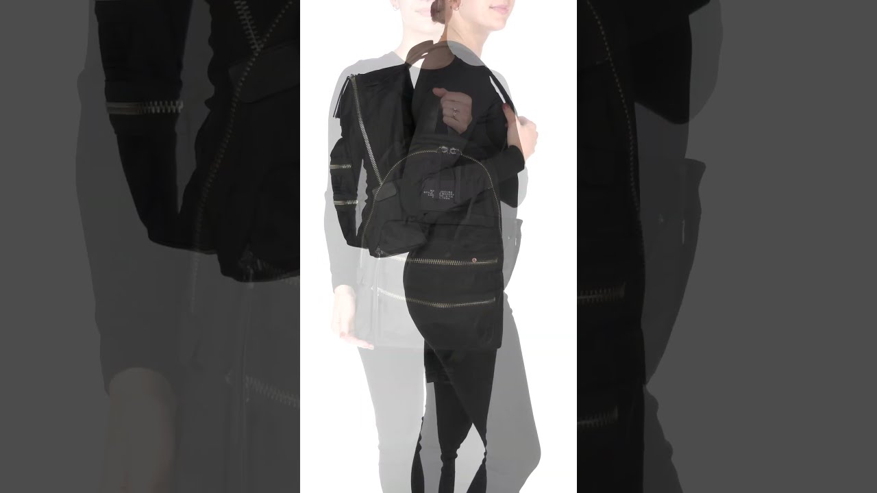 MARC JACOBS Black ナイロン The Biker Large Backpack Amazon.com | Marc Jacobs Women's The Large Backpack, Black