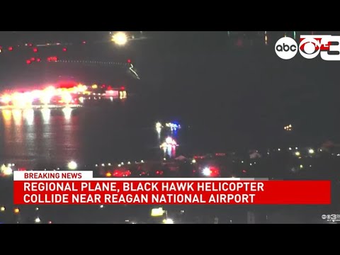 BREAKING NEWS COVERAGE of plane collision with Black Hawk Helicopter ...