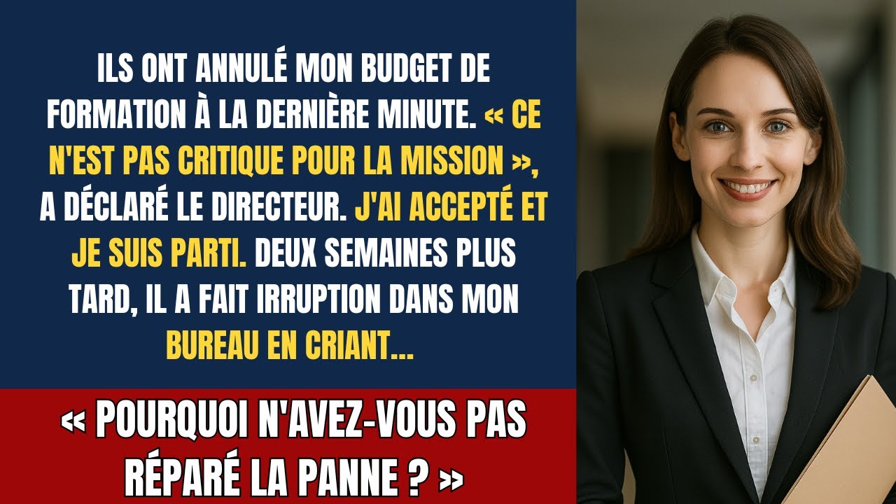 Le directeur a annulé mon budget... alors je lui ai montré son propre appartement.