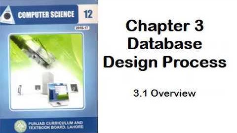 3.1 Overview | Database Design Process | Computer Lecture in Urdu | FSc part 2 | GCW bhoun, chakwal.