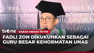 Fadli Zon Menerima Gelar Profesor Kehormatan Kabar Merah Putih