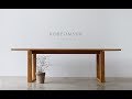 Kobeomsuk furniture  2400 white oak table