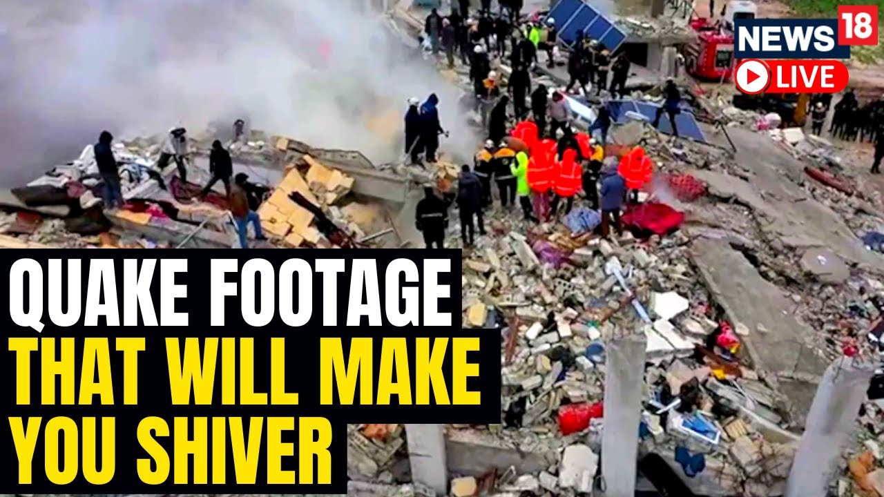 CCTV Captures Moment Massive Quake Hits Turkey, Building Collapses Turkey Earthquake 2023
