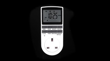 Plug-in Programmable Timer 7 Day Programmable Digital Timer