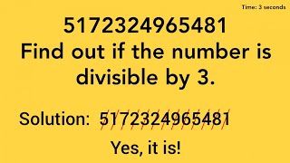 Divisibilty Rules for 3 6 9 Secret Trick Shared Divisibility Shortcut Tricks - 03