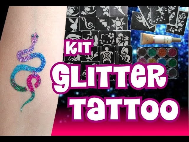 PURPLE LADYBUG 175 Designs Glitter Tattoo Kit for Kids - Cool Tattoos for  Kids Girl Gifts age 8-10 Years Old Tween Girls Gifts Idea - No Mess Face &  Body Glitter Tattoos Temporary for Girls