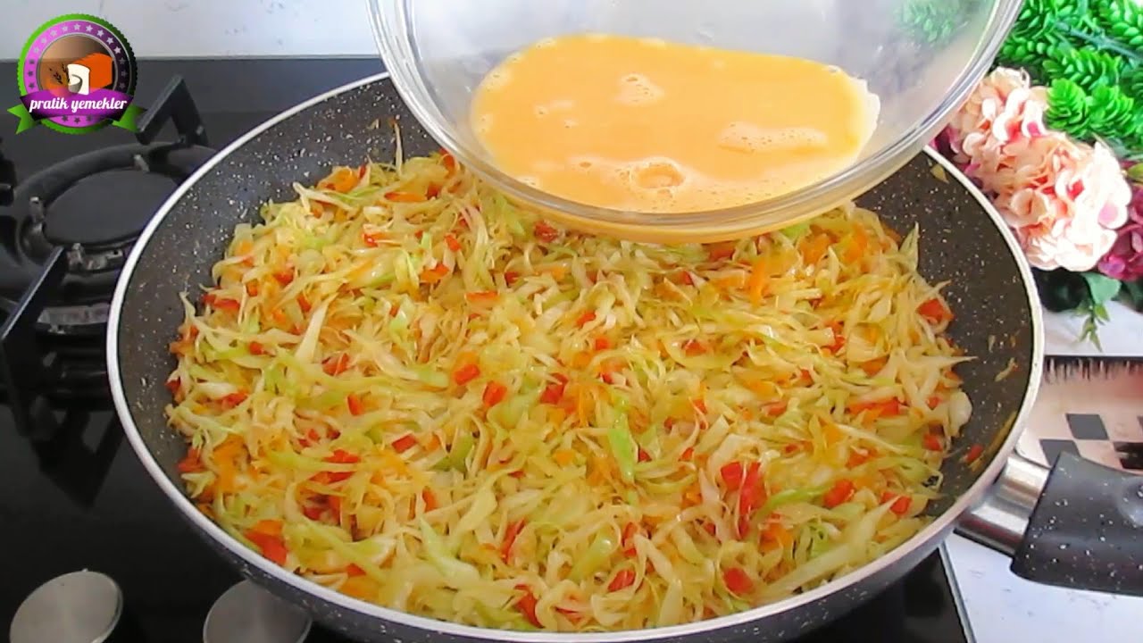 Yumurtalı lahana etten daha lezzetli! Kolay, hızlı ve çok lezzetli bir akşam yemeği tarifi!????????