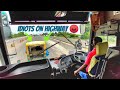 Safe brakes of VOLVO Bus saves Careless Auto rickshaw at high speed!