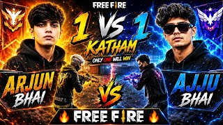😱 Ajju Bhai vs Arjun Bhai | 1 VS 1 Room Challenge 🔥 Free Fire
