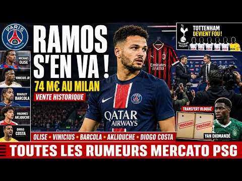 MERCATO PSG : AKLIOUCH VA SIGNER / OLISE VEUT VENIR / VINICIUS DANS LE VISEUR... LE PSG FRAPPE FORT