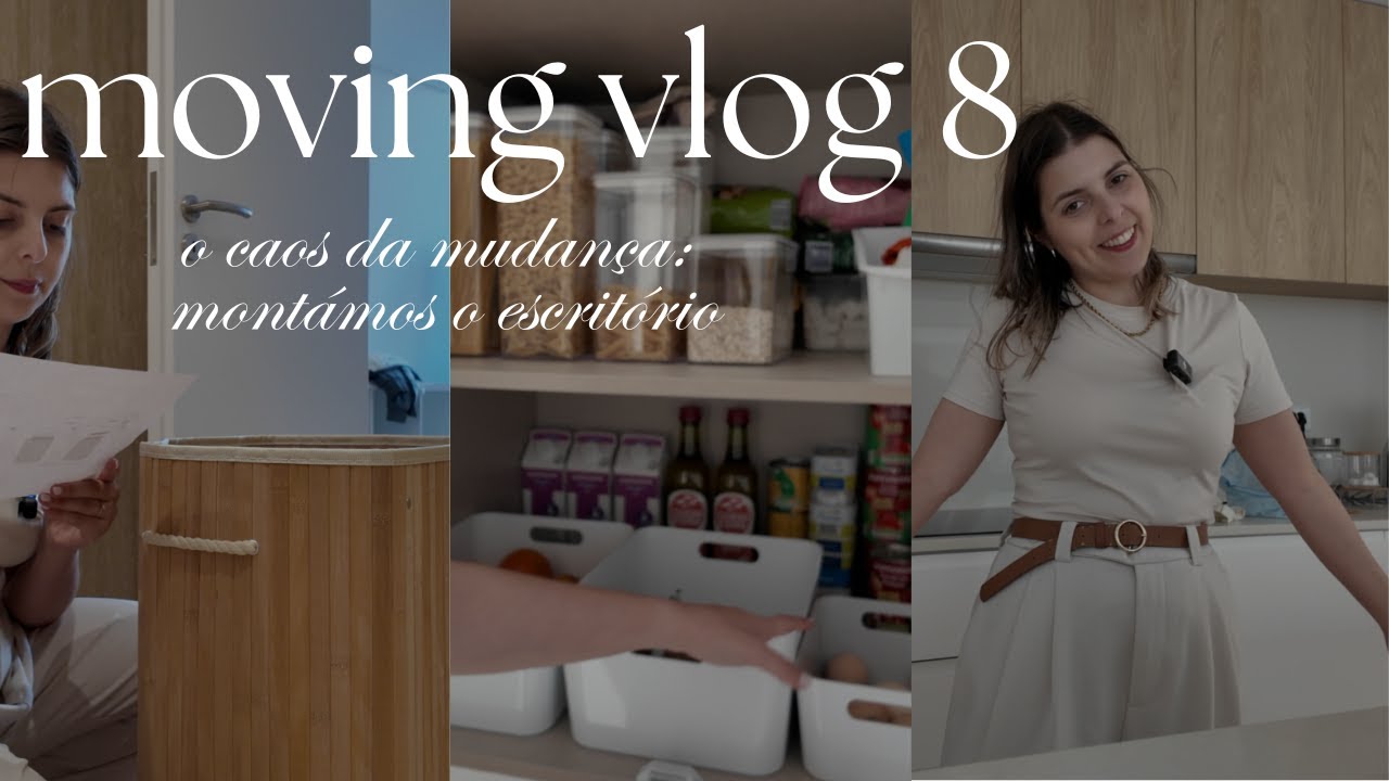 Moving vlog 8 | O Caos da Mudança: Montámos o Escritório 👩‍💻🏡