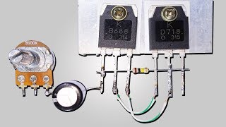 How TO Make Powerful Bass Amplifier Using (B688 + D718) Transistor || English Subtitle