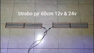 Strobo PJR /strobo polisi /strobo bus 4channel 60cm || led variasi bus #strobobis