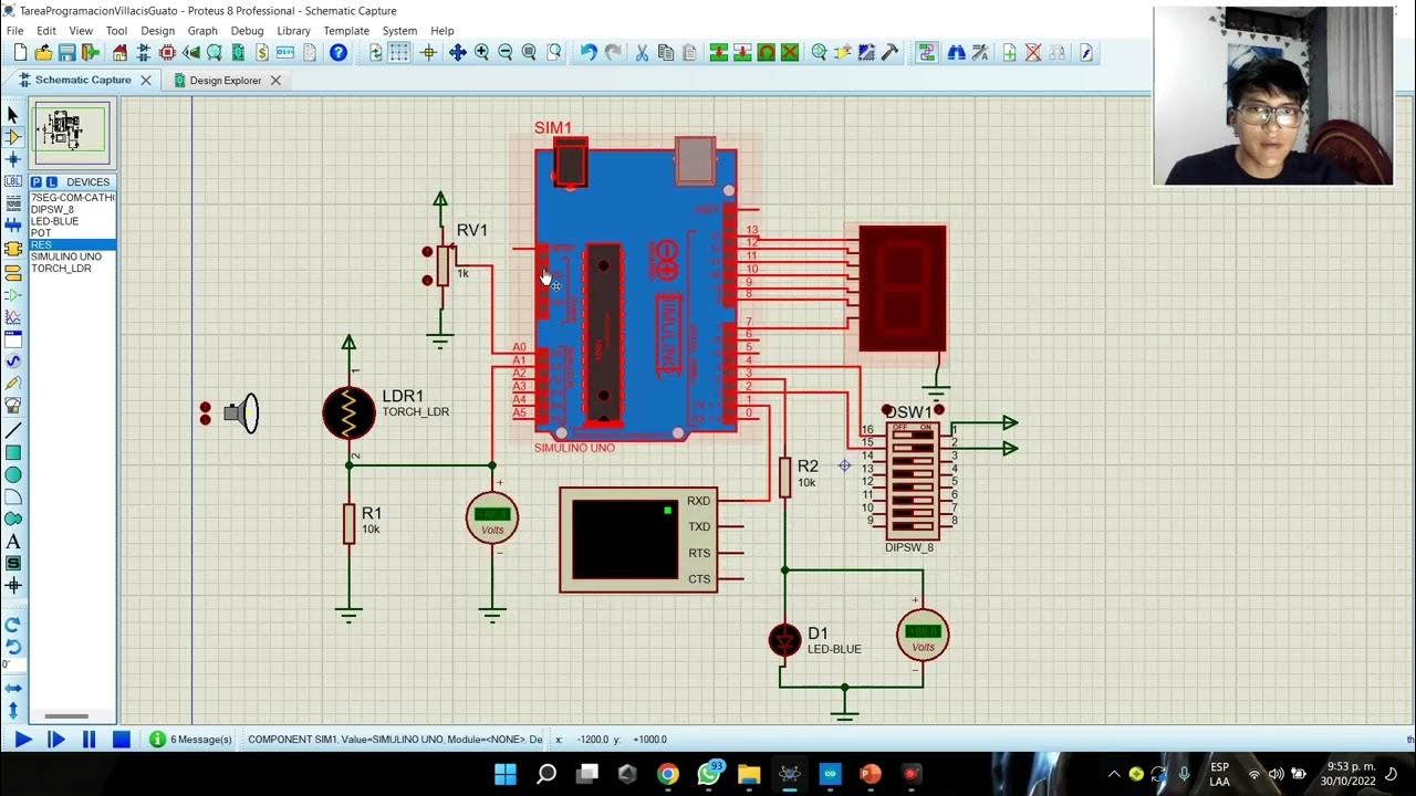 Funcionamiento Del Circuito en Digital- Entrada análoga, salidas ...