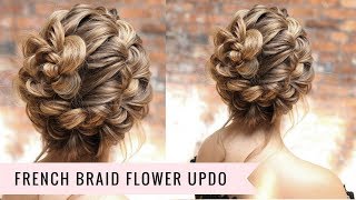 French Braid Updo (SUPER EASY) by SweetHearts Hair