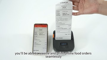 Print Orders with GcAnyOrder by Pairing the Mobile Device with GOODCOM 80mm Bluetooth Printer