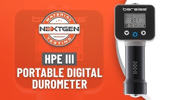 Portable Digital Durometer - HPE III - Bareiss & NextGen Material Testing, Inc.