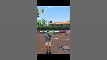 GTA V DESTROYING 6 MOST LUXURY CARS | #shorts | nuclear vishu