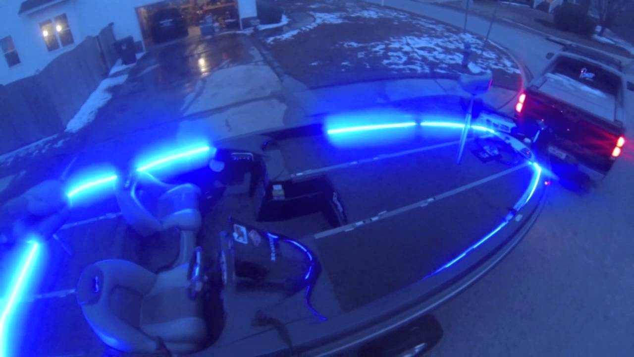 LED Strip Lighting for my Ranger z21 bass boat - YouTube
