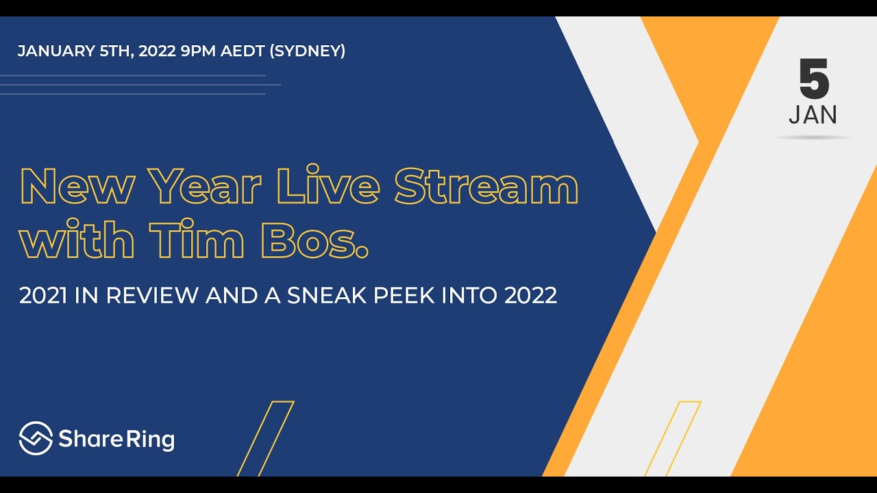 ShareRing Livestream - Jan 2022 - by Tim Bos