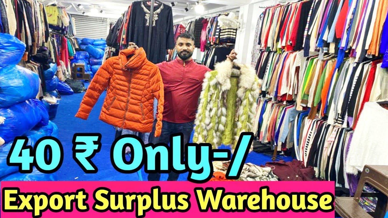 Winter Export Surplus Clothes Warehouse किलो के भाव से भी सस्ता😱Jacket