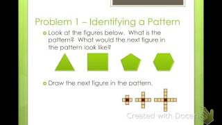 Algebra 2 Patterns and Expressions (1-1)