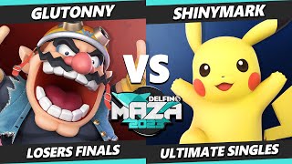 Delfino Maza 2023 Losers Finals - Glutonny (Wario) Vs. ShinyMark (Pikachu) Smash Ultimate - SSBU