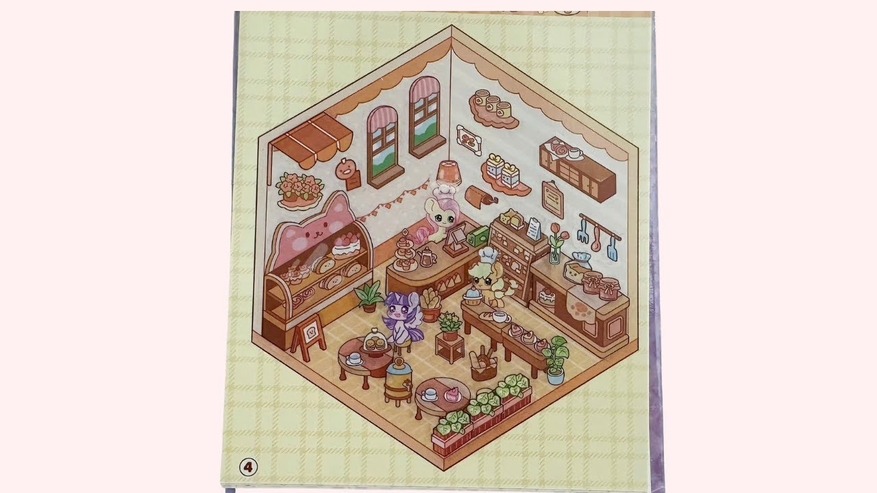 Cozy Bakery 3D Sticker ASMR | Soft Café Ambience