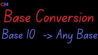 Converting from Base 10 to any Base (FAST) | Math Trick