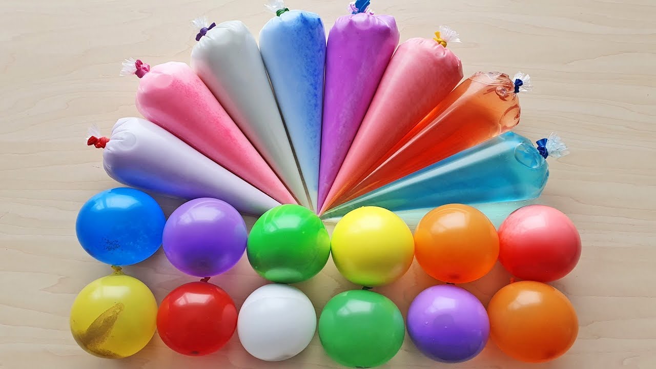 Making slime with Piping Bags and Balloons - YouTube
