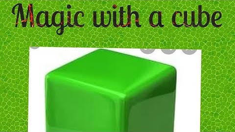 Magic with Cube in Paint 3D -Easy tutorial for kids