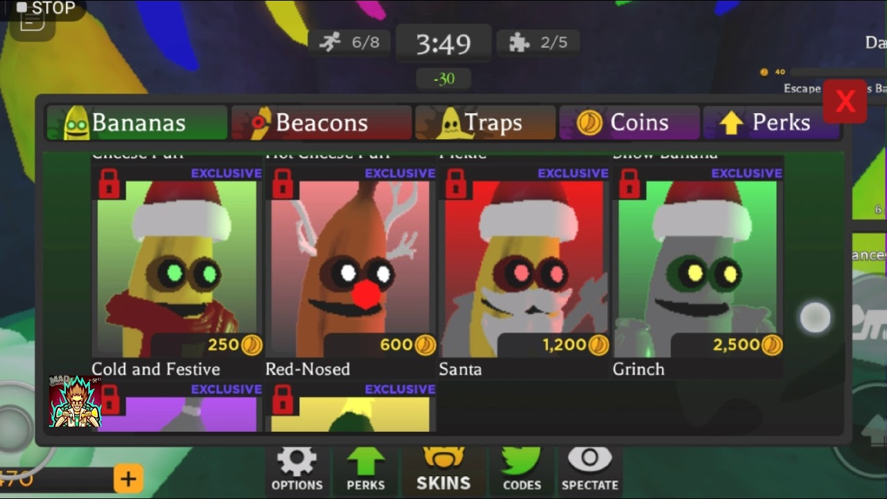 HOW TO GET SNOW PEEL TRAPI RobloxBanana Eats!Code+Cold and Festive