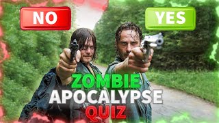 can you survive zombie apocalypse? Quiz walking dead screenshot 4