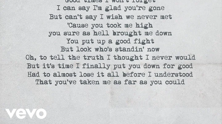 Charles Kelley - As Far As You Could (Lyric Video)