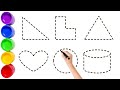 Shapes Learning Song for Kids | Circle Square Triangle Easy Drawing