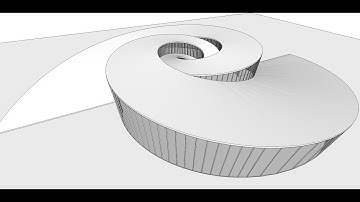3d modeling a spiraling architecture using Sketchup