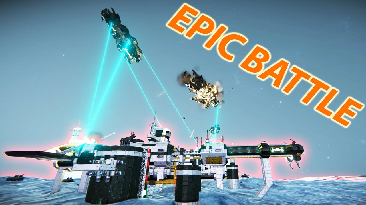 Military Base Under Attack By Unknown Ships( Space Engineers Epic ...