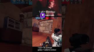 dropped a lil violation on bro and my cam ☠️(twitch: therag1ng) #siege #funny #gaming #twitch #clips