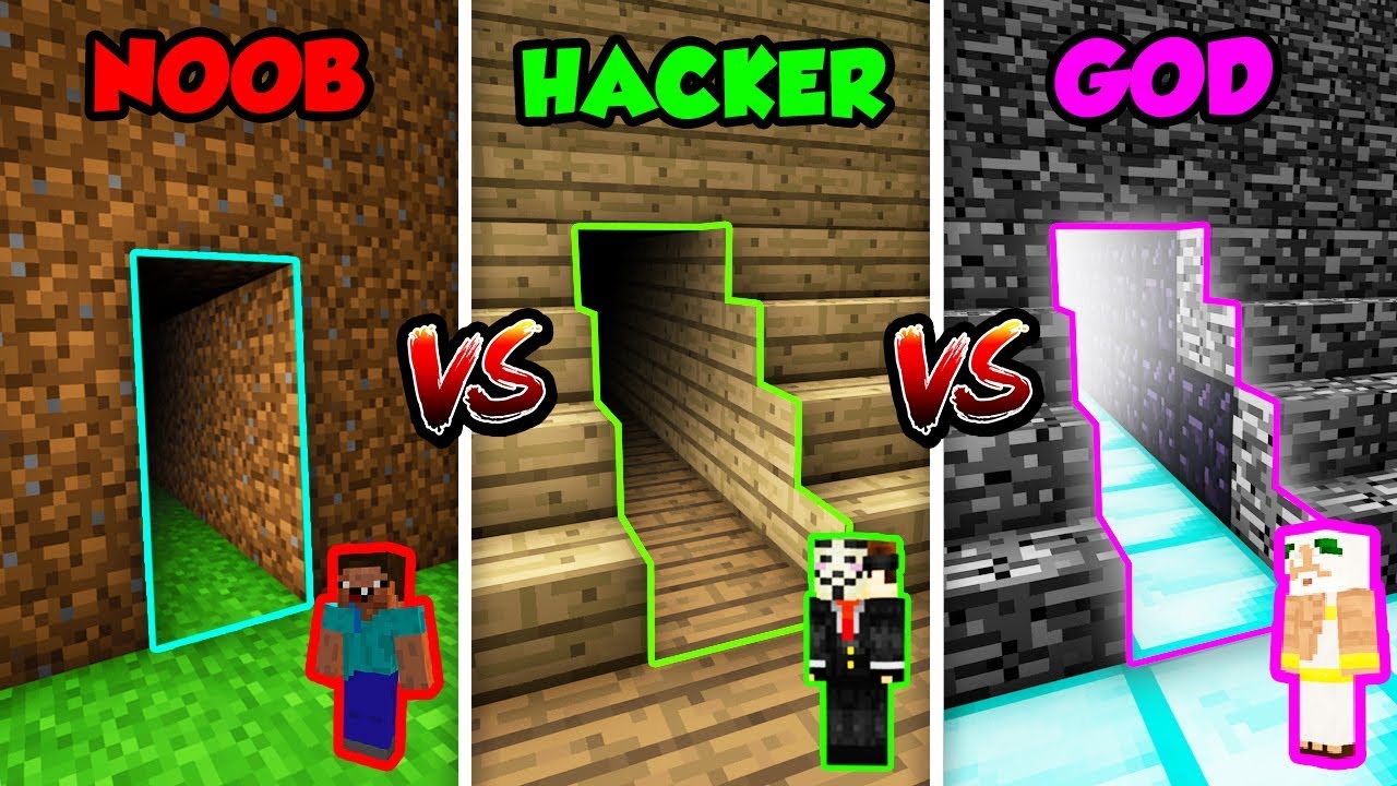 Minecraft Noob Vs Hacker Vs God Secret Room In Minecraft Animation - buying roblox items noob vs pro vs hacker youtube