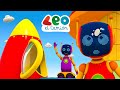 Leo el Camión - Las nuevas aventuras de los robots - Cohetes y Aviones para niños